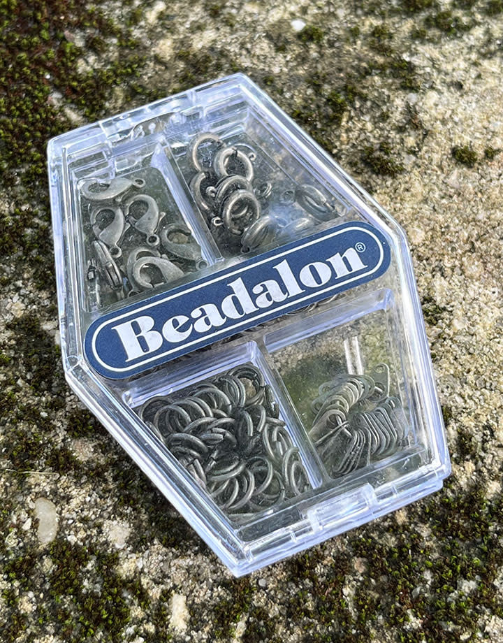 999CF-03 = FINDINGS VARIETY PACK of 112pcs ANTIQUE SILVER COLOR