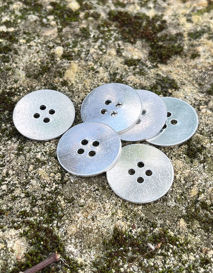 MSAL11320 = Aluminum Soft-Strike Stamping Blank - Small Button 3/4'' (Pkg of 6)