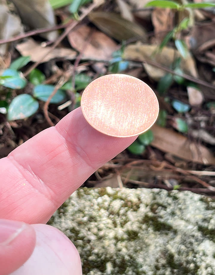 MSC10624 = COPPER SHAPE - ROUND 1'' dia (24ga) (Pkg of 6)