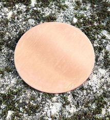 MSC10824 = COPPER SHAPE - ROUND 1-1/2'' dia (24ga) (Pkg of 6)