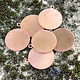 MSC11524 = COPPER SHAPE - ROUND with RING 24ga 3/4''  (Pkg of 6)