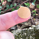MSC11524 = COPPER SHAPE - ROUND with RING 24ga 3/4''  (Pkg of 6)