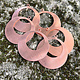 MSC11724 = Copper Shape - Round Drop 24ga 1-5/8''OD with 7/8''ID Cutout & Ring (Pkg of 6)
