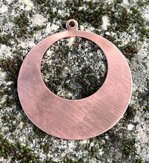 MSC11724 = Copper Shape - Round Drop 24ga 1-5/8''OD with 7/8''ID Cutout & Ring (Pkg of 6)