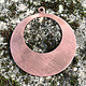 MSC11724 = Copper Shape - Round Drop 24ga 1-5/8''OD with 7/8''ID Cutout & Ring (Pkg of 6)