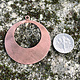 MSC11724 = Copper Shape - Round Drop 24ga 1-5/8''OD with 7/8''ID Cutout & Ring (Pkg of 6)