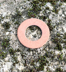 MSC16824 = Copper Washer 24ga 3/4''x3/8'' ID (Pkg of 6)