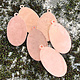 MSC20724 = COPPER SHAPE - OVAL with RING 24ga 1'' x 5/8'' (Pkg of 6)