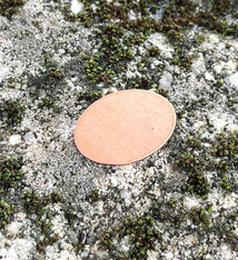 MSC20824 = COPPER SHAPE - OVAL 24ga 18 x 13mm (Pkg of 6)