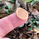 MSC20924 = Copper Shape - Oval with Ring  24ga 22 x 17mm (Pkg of 6)