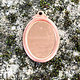 MSC20924 = Copper Shape - Oval with Ring  24ga 22 x 17mm (Pkg of 6)