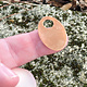 MSC21124 = COPPER SHAPE - OVAL with 5/16'' ID HOLE 24ga 1-3/16'' x 3/4''  (Pkg of 6)