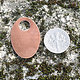 MSC21124 = COPPER SHAPE - OVAL with 5/16'' ID HOLE 24ga 1-3/16'' x 3/4''  (Pkg of 6)