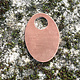 MSC21124 = COPPER SHAPE - OVAL with 5/16'' ID HOLE 24ga 1-3/16'' x 3/4''  (Pkg of 6)