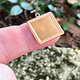 MSC30724 = Copper Shape Square with Ring 24ga 20mm (Pkg of 6)