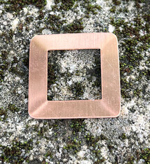 MSC30824 = COPPER SHAPE - SQUARE WASHER 24ga 1-1/8'' x11/16''  ID (Pkg of 6)