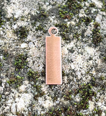 MSC36624 = Copper Shape Rectangle with Ring 24ga 11/16'' x 3/16'' (Pkg of 6)