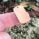 MSC37224 = COPPER SHAPE - DOG TAG 1-1/8'' x 5/8'' (24ga) (Pkg of 10)