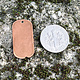 MSC37424 = COPPER SHAPE - DOG TAG with HOLE 24ga 3/4'' x 1/2'' (Pkg of 6)