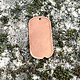MSC37424 = COPPER SHAPE - DOG TAG with HOLE 24ga 3/4'' x 1/2'' (Pkg of 6)
