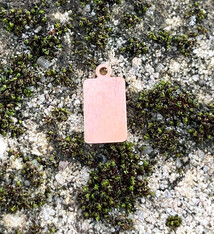 MSC37624 = COPPER SHAPE - RECTANGLE with RING 24ga 6x10mm  (Pkg of 6)