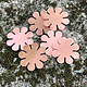 MSC40524 = COPPER SHAPE - FLOWER  24ga 15/16'' (Pkg of 6)