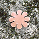 MSC40524 = COPPER SHAPE - FLOWER  24ga 15/16'' (Pkg of 6)