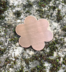 MSC40624 = COPPER SHAPE - FLOWER 24ga 7/8'' (Pkg of 6)