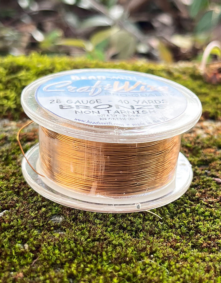 WR6728B = Craft Wire Bronze Color Round 28ga 40 YARDS