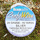 WR6728S = CRAFT WIRE TARNISH RESISTANT SILVER ROUND WIRE 28ga 15 YARDS