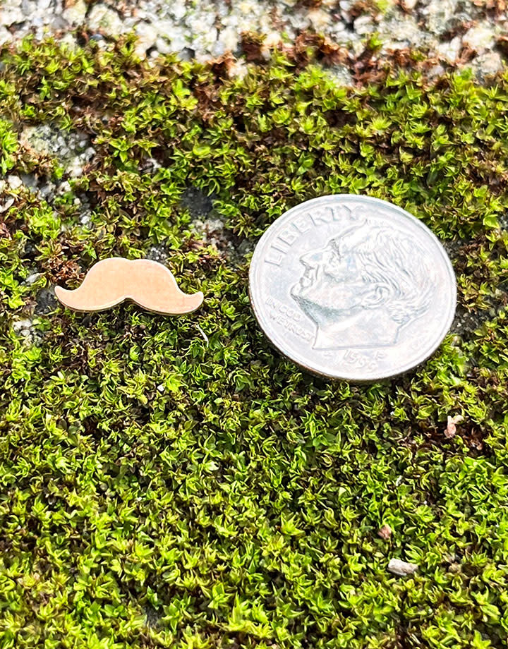 MSC59624 = Copper Shape - SMALL MUSTACHE 24ga (Pkg of 6)