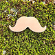 MSC59524 = COPPER SHAPE - LARGE MUSTACHE 24ga (Pkg of 6)