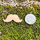 MSC59524 = COPPER SHAPE - LARGE MUSTACHE 24ga (Pkg of 6)