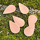 MSC59024 = COPPER SHAPE - TEARDROP 24ga 11/16'' x 1-3/16''  (Pkg of 6)