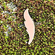 MSC57024 = COPPER SHAPE - FEATHER 24ga 1'' (Pkg of 6)