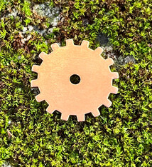 MSC56224 = COPPER SHAPE - GEAR SOLID  24ga 3/4'' (Pkg of 6)