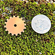 MSC56224 = COPPER SHAPE - GEAR SOLID  24ga 3/4'' (Pkg of 6)