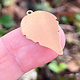 MSC55124 = COPPER SHAPE - LEAF with RING 24ga 27mm x 18mm  (Pkg of 6)