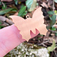 MSC54124 = COPPER SHAPE - BUTTERFLY with RING 24ga 1-3/8'' X 1-1/4''  (Pkg of 6)