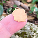 MSC52124 = COPPER SHAPE - Girl Head 20x15mm with Top Loop (24ga) (Pkg of 6)