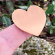 MSC43124 = COPPER SHAPE - HEART 1-3/8'' x 1-1/2''   24ga (Pkg of 6)