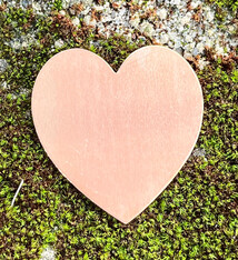 MSC43124 = COPPER SHAPE - HEART 1-3/8'' x 1-1/2''   24ga (Pkg of 6)