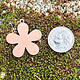 MSC40824 = COPPER SHAPE - FLOWER with RING  24ga 1''  (Pkg of 6)