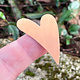 MSC42524 = COPPER SHAPE - HEART 24ga 1-13/16'' x 1-1/8'' (Pkg of 6)