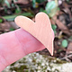 MSC42624 = COPPER SHAPE - HEART 24 ga 1-7/16'' x 1''   (Pkg of 6)