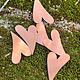 MSC42624 = COPPER SHAPE - HEART 24 ga 1-7/16'' x 1''   (Pkg of 6)