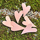 MSC42724 = COPPER SHAPE - HEART 24ga 1'' x 5/8'' (Pkg of 6)