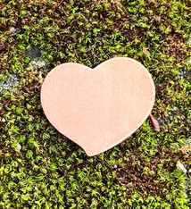 MSC42824 = COPPER SHAPE - HEART 24ga 11/16'' x 13/16'' (Pkg of 6)
