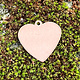 MSC42924 = COPPER SHAPE - HEART with LOOP 24ga 5/8'' x 5/8'' (Pkg of 6)
