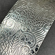 SSP43 = Patterned Sterling Silver Sheet ''Paisley Garden'' 2'' x 6'' (Choose Gauge)